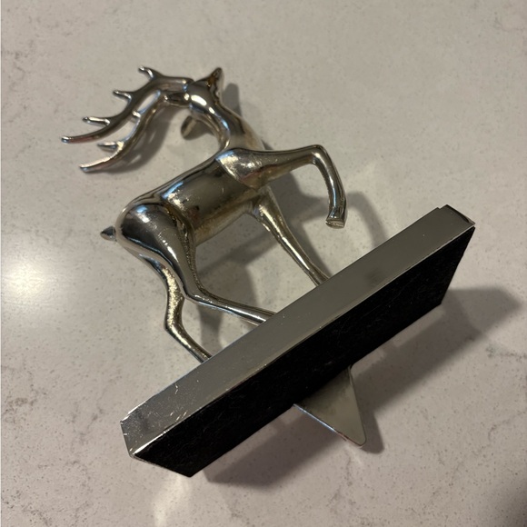 2 GlucksteinHome Metallic Deer Stocking Holder Figurines - Picture 4 of 6